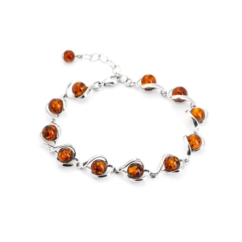 Bracciale ambra cognac — per custodire il sole del tuo sorriso