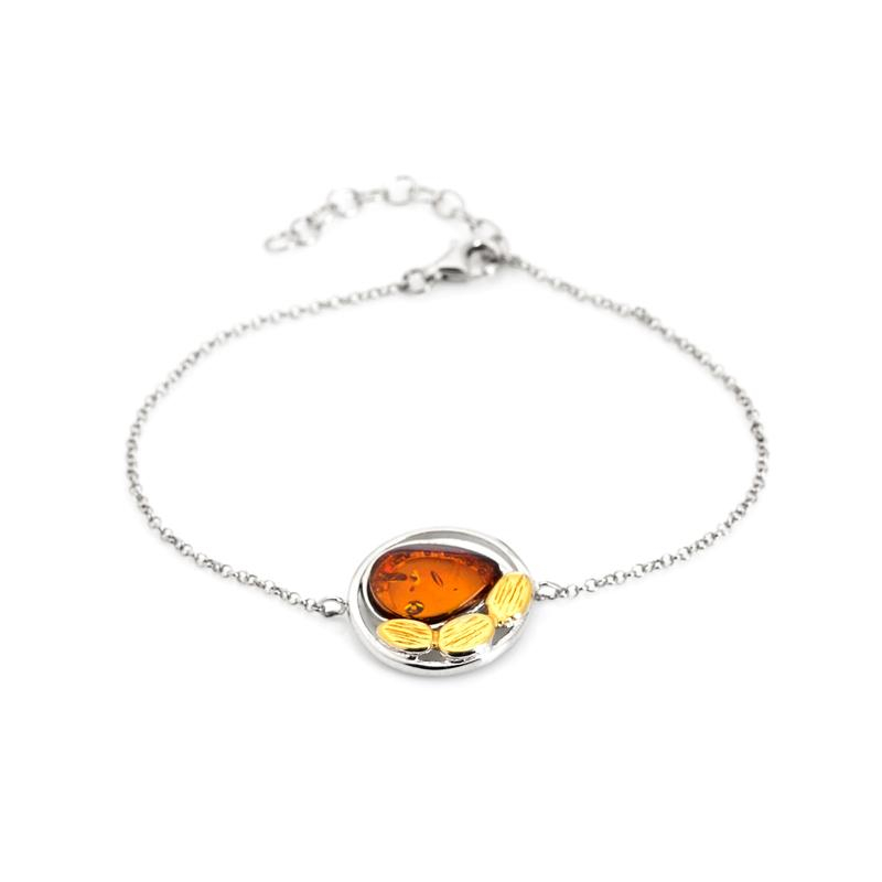 Bracciale ambra cognac — per evocare il sole dorato