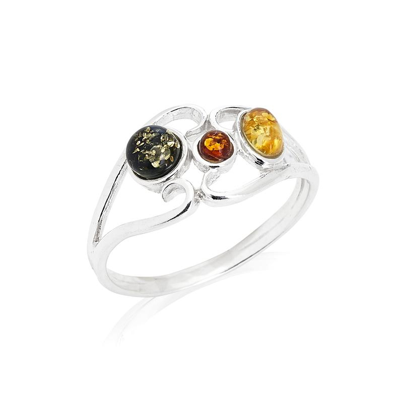 Anello ambra multicolore — per evocare ricordi erotici