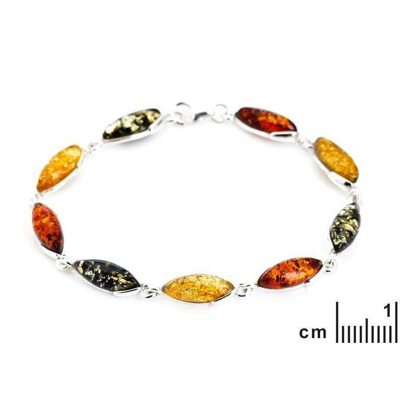 Bracciale ambra multicolore — per illuminare i tuoi momenti — foto 1