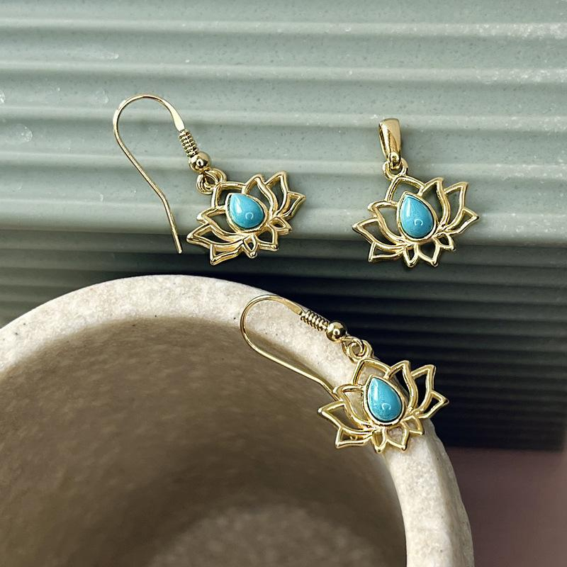 Anello Lotus turchese blu — per portare con te un'intenzione — foto 1