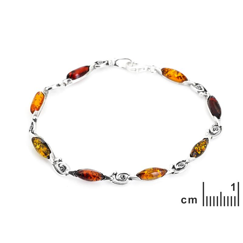 Bracciale ambra multicolore — per raccontare la tua storia — foto 1