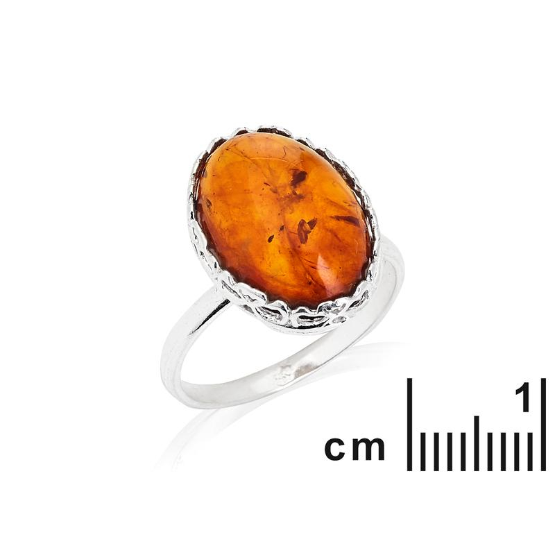 Anello ambra cognac — per ricordare i momenti d'oro — foto 1