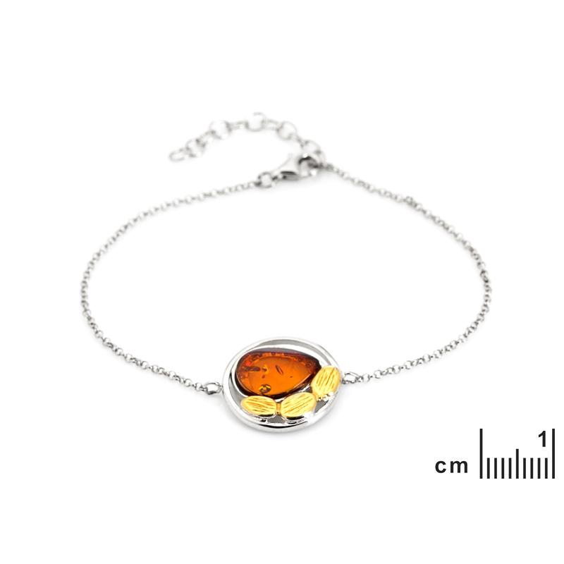 Bracciale ambra cognac — per evocare il sole dorato — foto 1