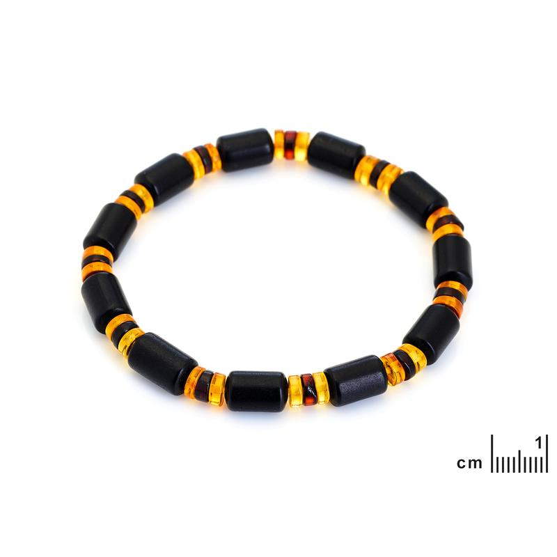 Bracciale in ambra multicolore, 21‑23 cm — per custodire la luce interiore — foto 1
