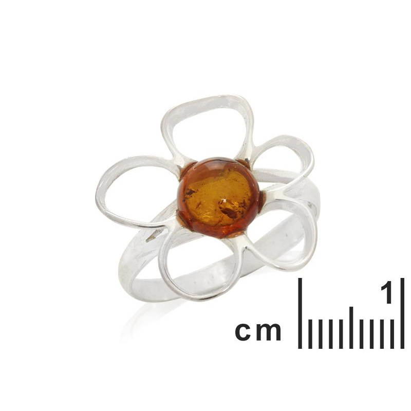 Anello ambra cognac — per custodire i ricordi (cod. 13830) — foto 1