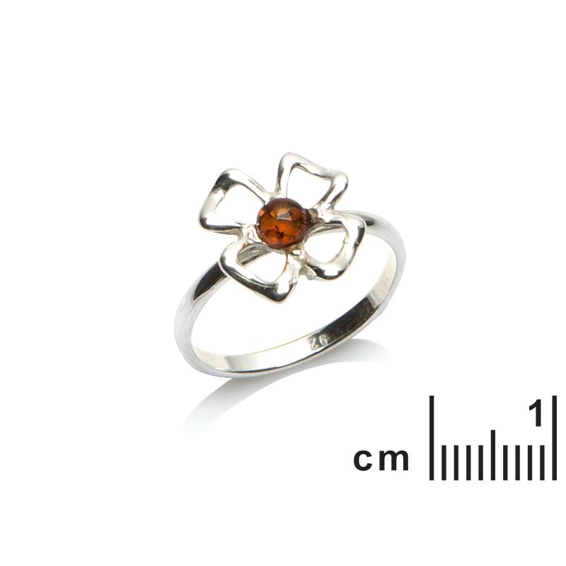 Anello ambra cognac — per riportare i momenti migliori (cod. 13834) — foto 1