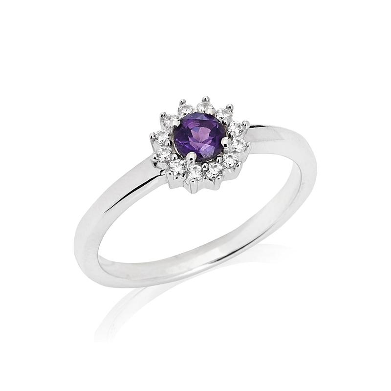 Anello ametista — per portare l'essenza del giorno