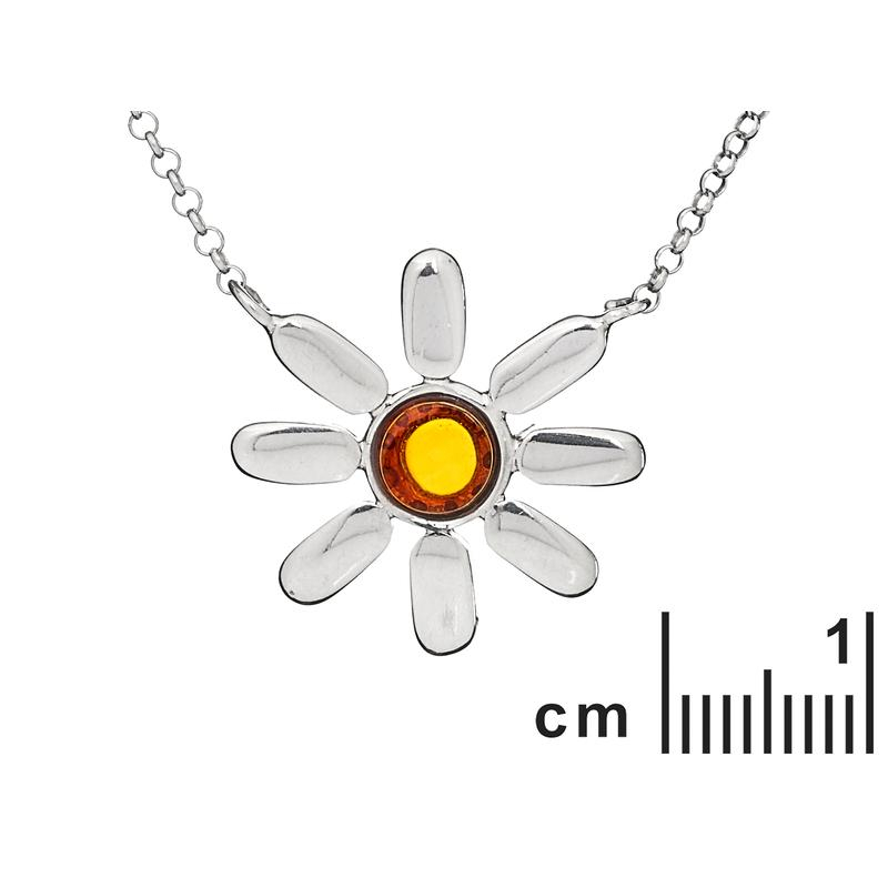 Collana di fiori con ambra di cognac — per portare l'armonia — foto 1