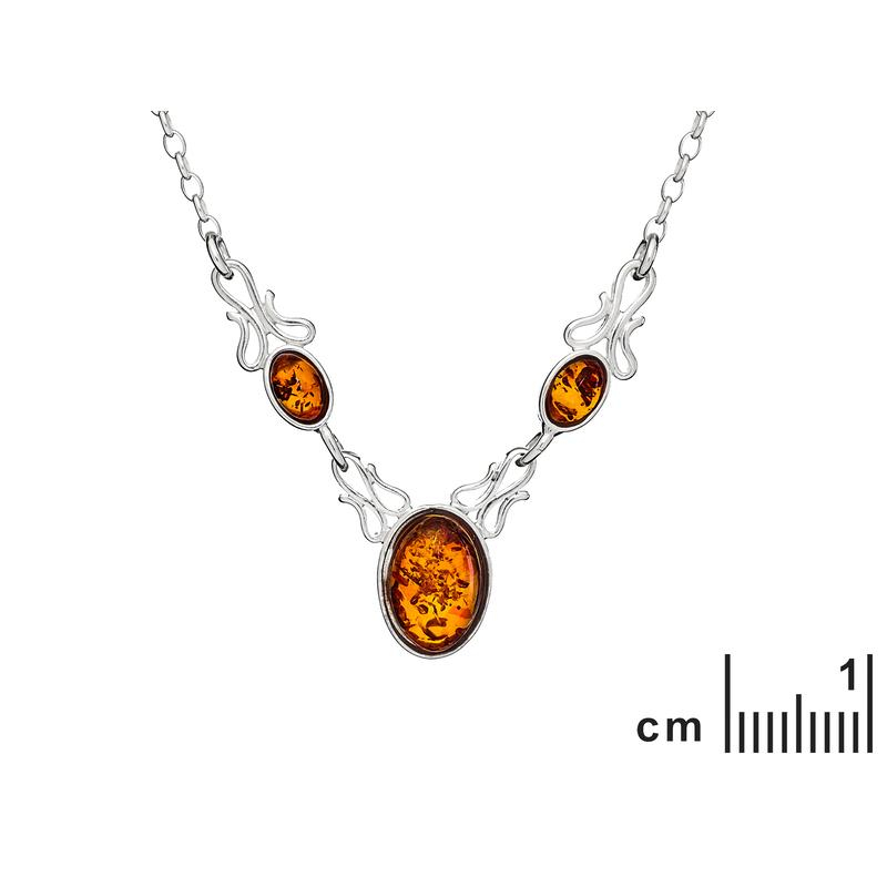 Collana ambra cognac — per racchiudere i tuoi ricordi (cod. 13939) — foto 1