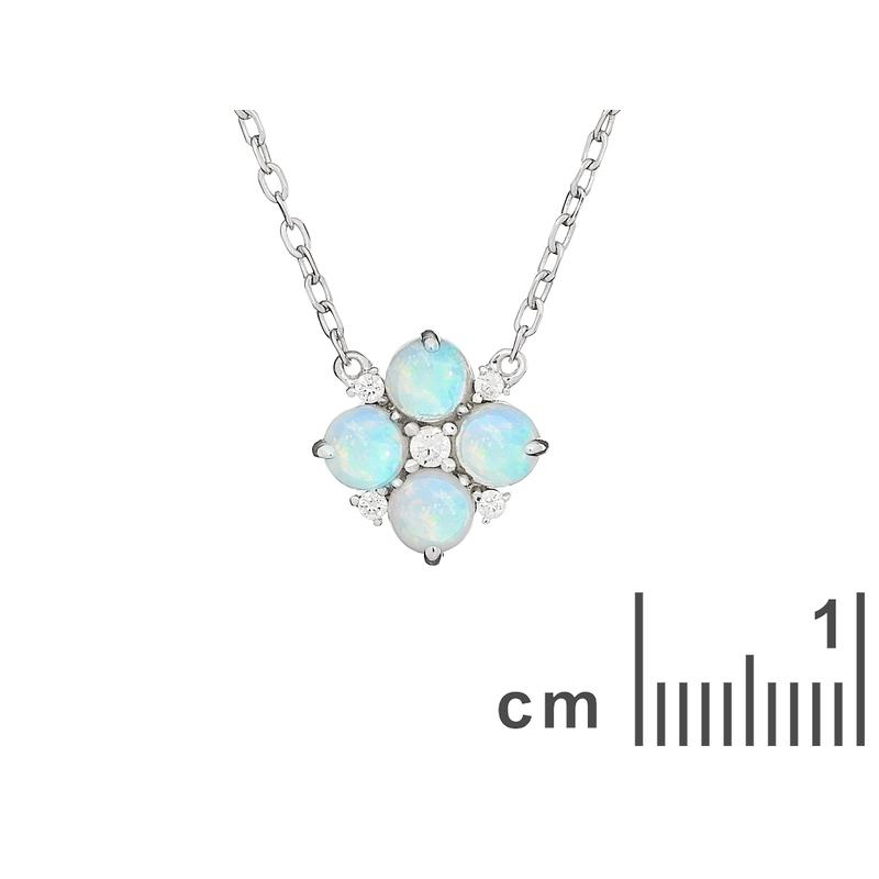 Collana opale bianco — per racchiudere la purità — foto 1