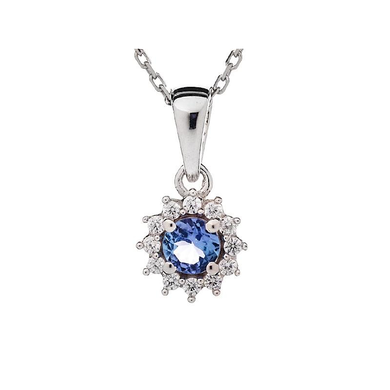 Ciondolo tanzanite blu — per racchiudere il cielo nel collo