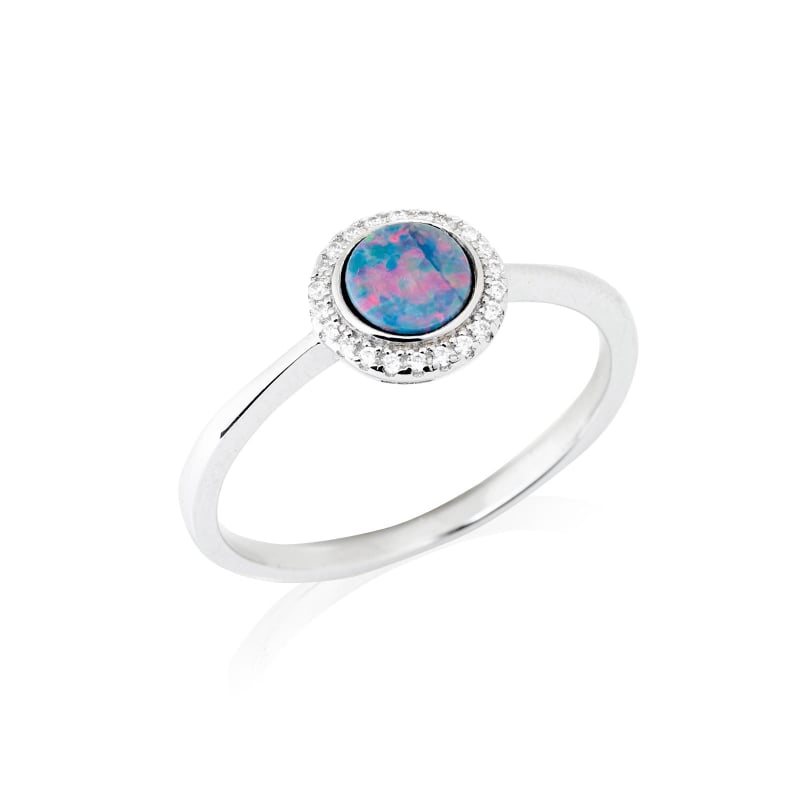 Anello opale e zirconio — per evocare l'essenza