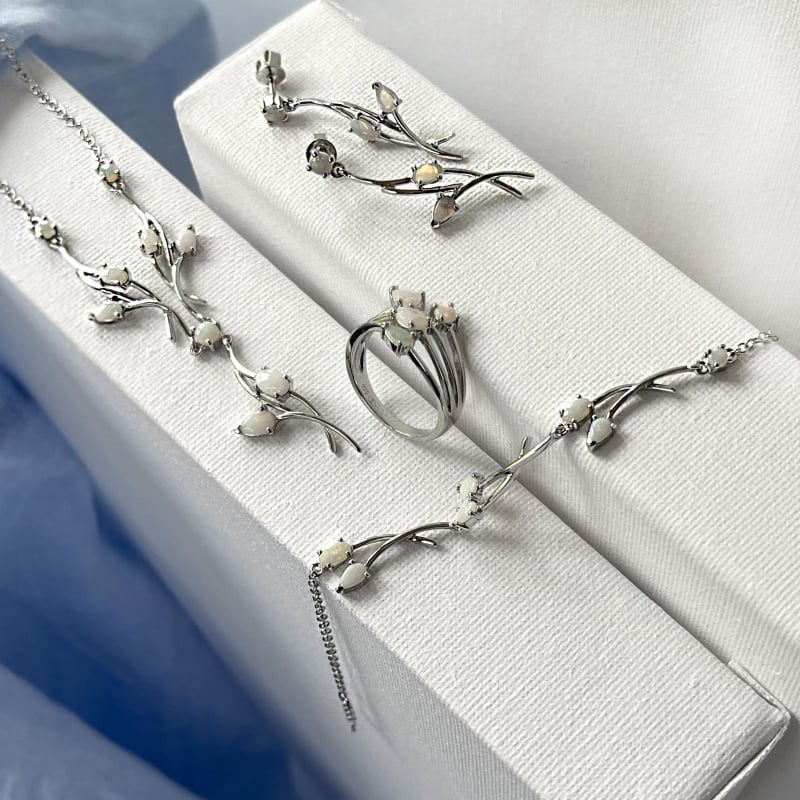 Bracciale opale bianco — per illuminare il tuo cammino — foto 1