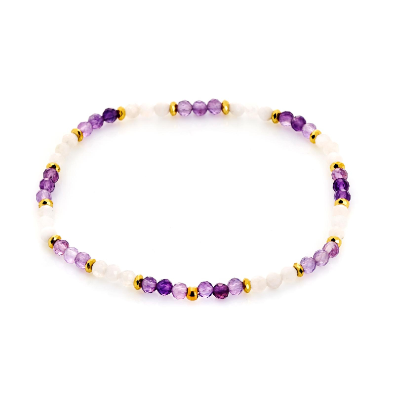 Bracciale ametista multicolore — gioire ogni giorno