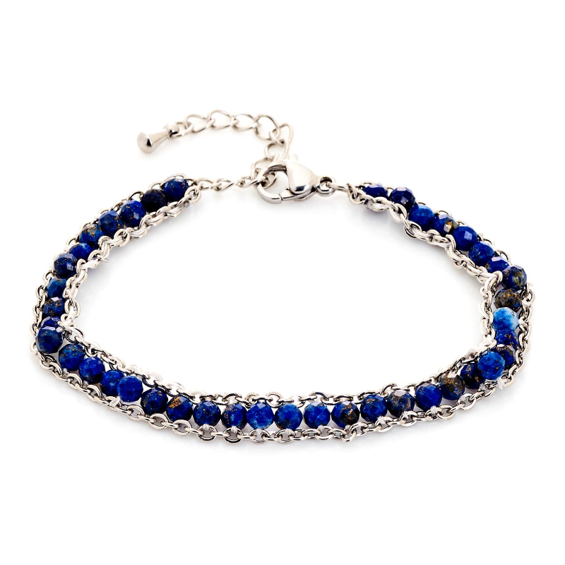 Bracciale lapislazzuli blu — per evocare la profondità