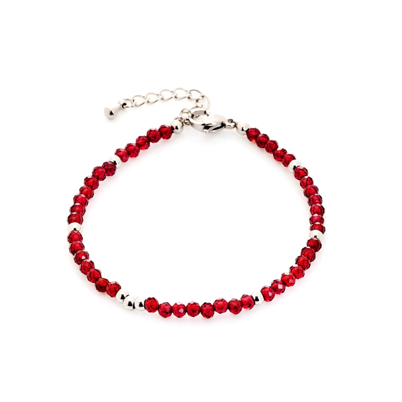 Bracciale granato irregolare — per illuminare il tuo stile