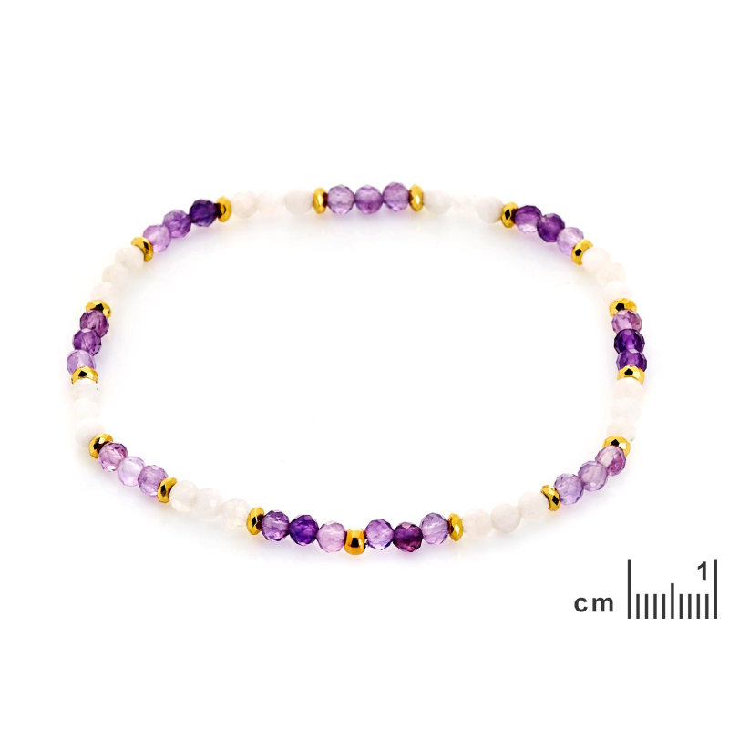 Bracciale ametista multicolore — gioire ogni giorno — foto 1