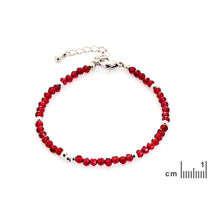 Bracciale granato irregolare — per illuminare il tuo stile — foto 1