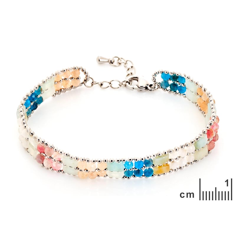 Bracciale multipietra multicolore — per esprimere la tua essenza — foto 1