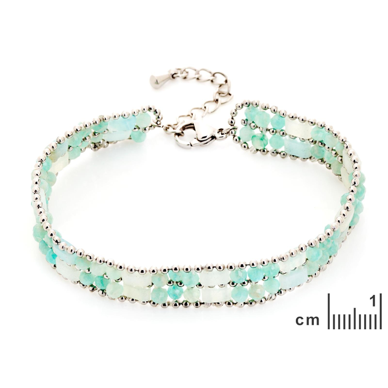 Bracciale amazzonite blu — per evocare il mare — foto 1