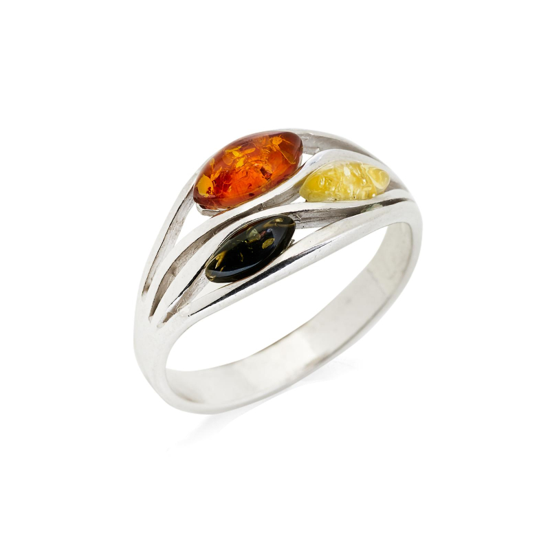 Anello ambra multicolore — per raccontare storie