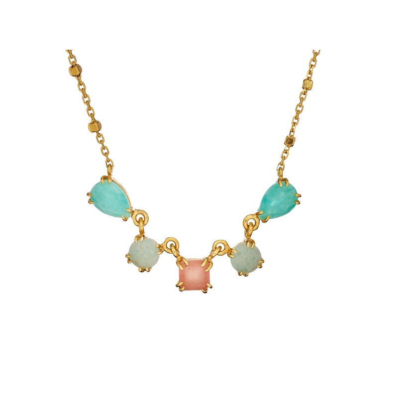 Collana quarzo rosa goccia — per portare l'amore delicato