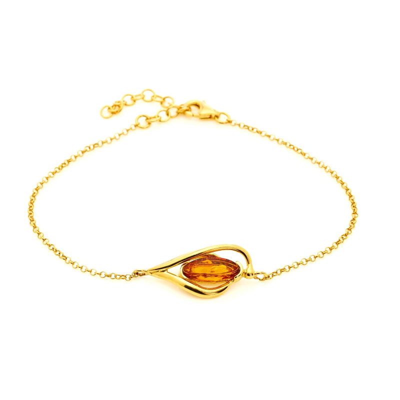 Bracciale ambra cognac — per evocare ricordi speciali