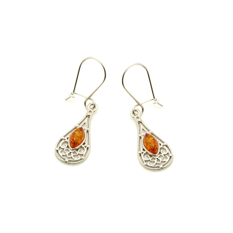 Orecchini pendenti ambra — per raccontare storie vecchie