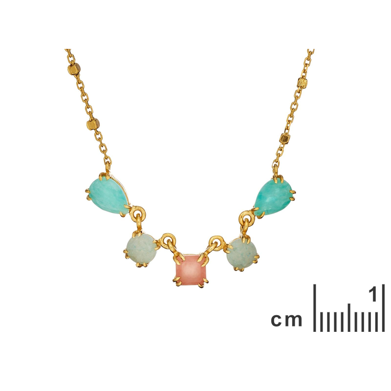 Collana quarzo rosa goccia — per portare l'amore delicato — foto 1