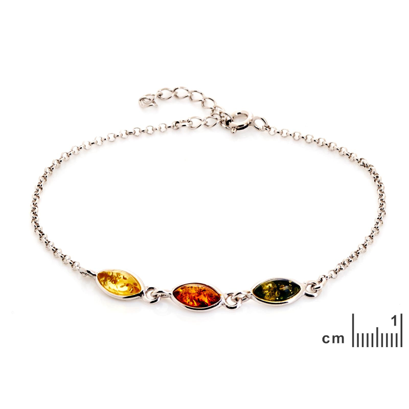 Bracciale ambra multicolore — per racchiudere i tuoi sogni — foto 1