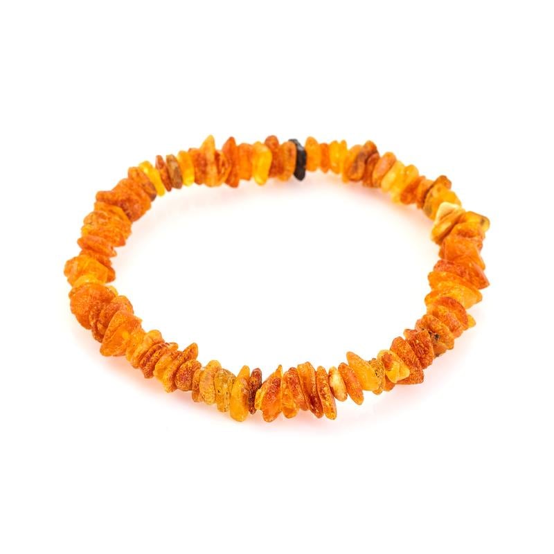 Bracciale in ambra baltica cognac naturale — per custodire i ricordi