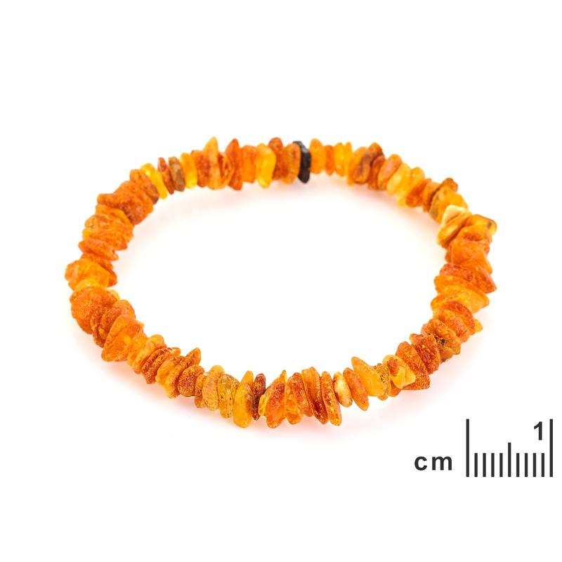 Bracciale in ambra baltica cognac naturale — per custodire i ricordi — foto 1