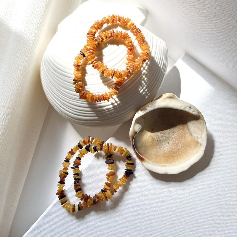 Bracciale in ambra baltica cognac naturale — per custodire i ricordi — foto 3