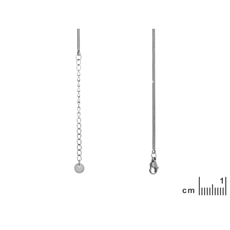Catena in acciaio inossidabile 45 + 5 cm — per custodire i tuoi legami più preziosi — foto 1
