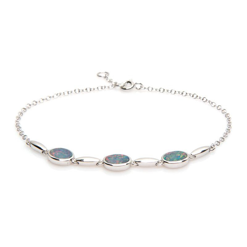 Bracciale opale blu — per custodire dolcemente i tuoi ricordi