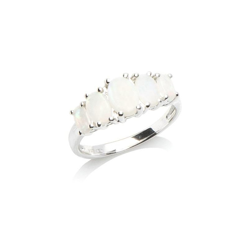 Anello opale bianco australiano — per trasmettere la purità