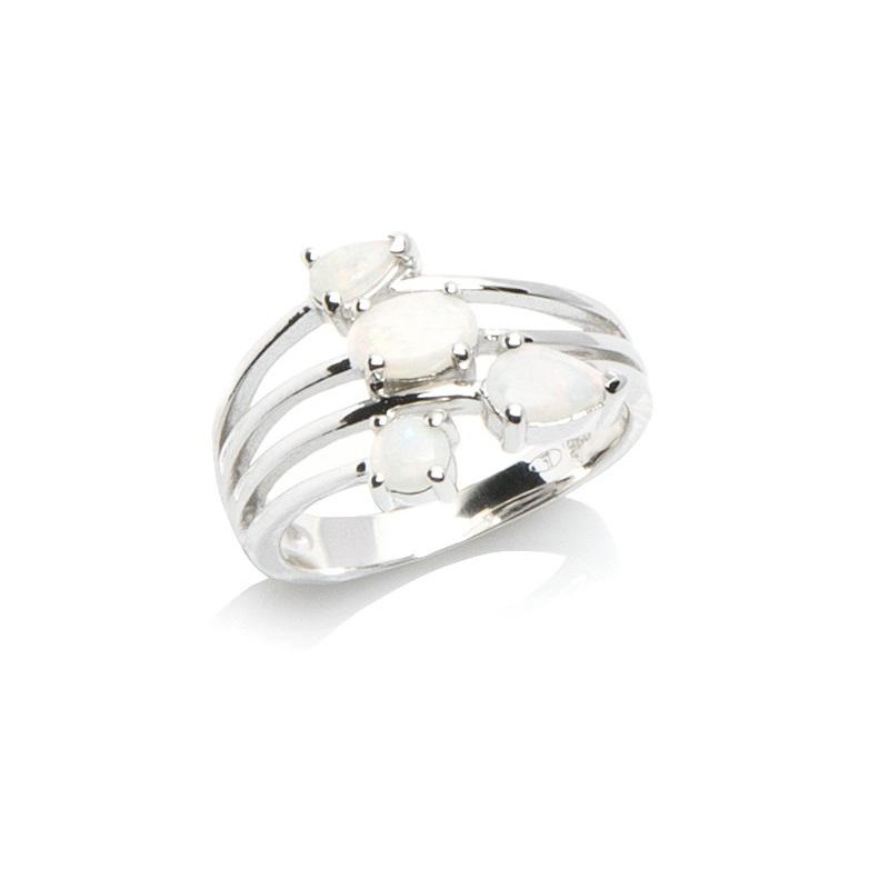 Anello opale bianco naturale — per intravedere l'essenza della terra澳