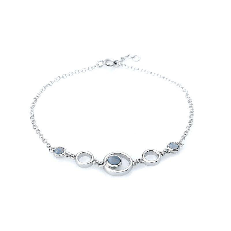 Bracciale opale blu — per evocare l'infinito