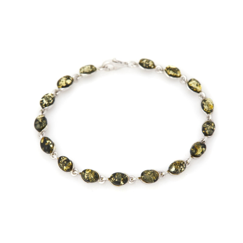 Bracciale ambra verde — per condividere il tuo cammino