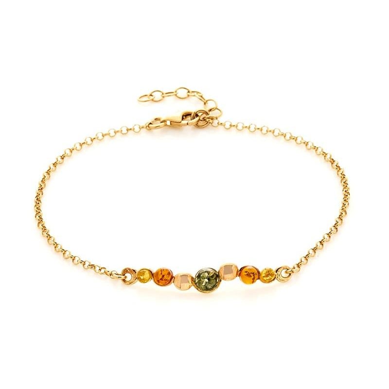 Bracciale ambra multicolore — per conservare i tuoi ricordi