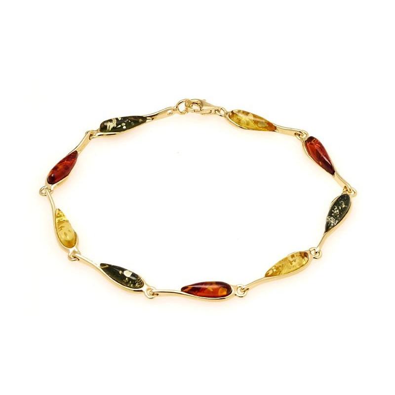 Bracciale ambra multicolore — per celebrare il tuo sole interno