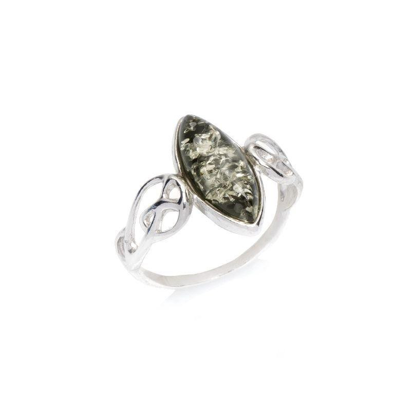 Anello ambra verde Baltico — per legare il passato