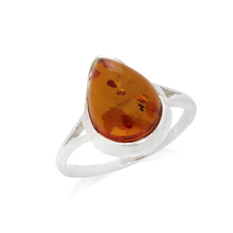 Anello di ambra cognac per custodire i ricordi della vita — per ricordare sempre il presente