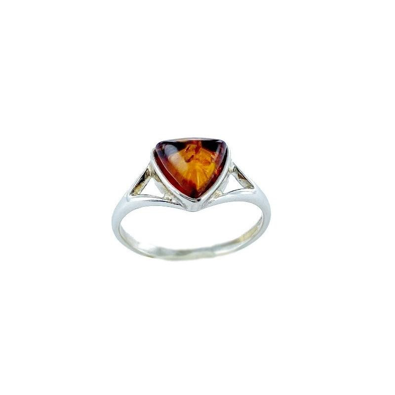 Anello ambra cognac — per preservare i ricordi (cod. 8796)