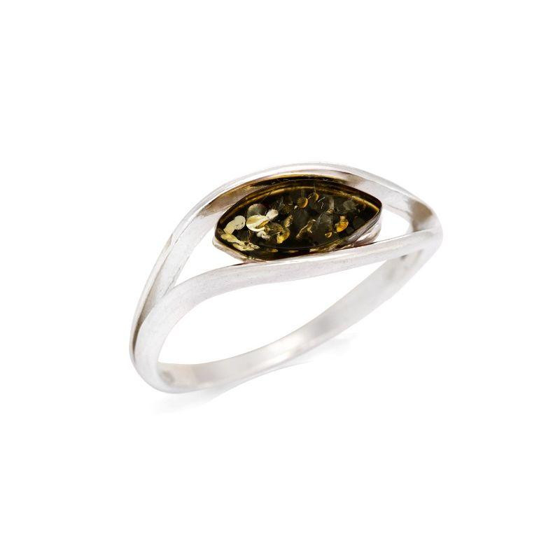 Anello ambra verde — per connetterti alla natura