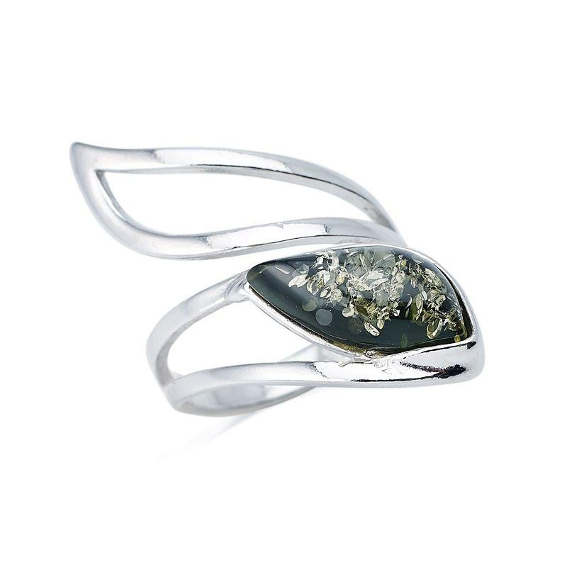 Anello ambra verde Baltico — per condividere i tuoi viaggi