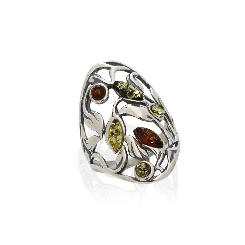 Anello ambra multicolore — per racchiudere l'oceano Baltico