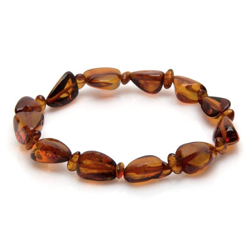 Bracciale ambra cognac — per evocare l'essenza del mare
