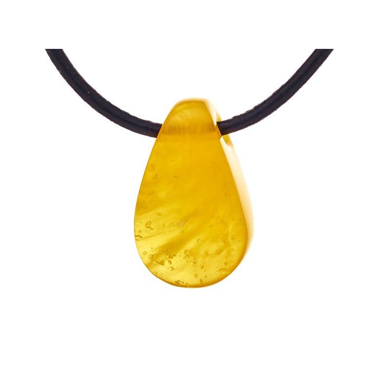 Collana in ambra naturale miele del Mar Baltico, 42‑45 cm — per ricordare la tua luce interiore